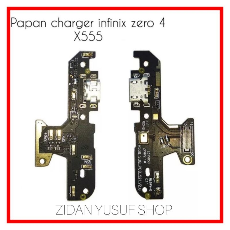BOARD PAPAN KONEKTOR CONEKTOR CHARGER INFINIX ZERO 4 / X555 PLUG IN MIC