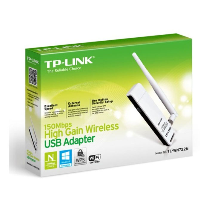 TP - Link 150 Mbps Wireless N USB Adapter - TL-WN722N