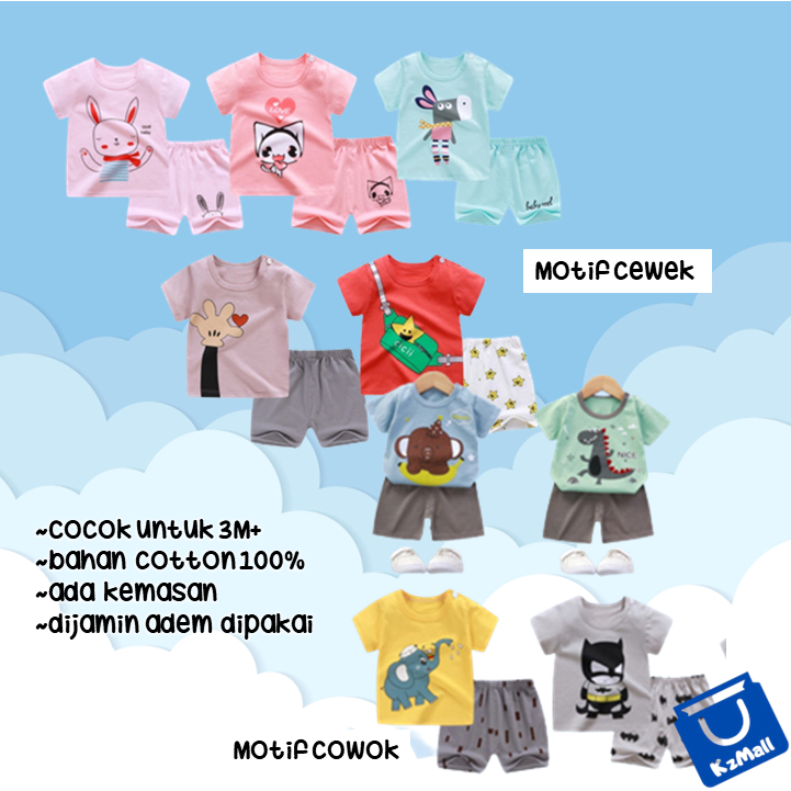 Baju Setelan Anak Lengan Pendek dan Celana Pendek / Baju Jumper Anak 02 [PART 1]