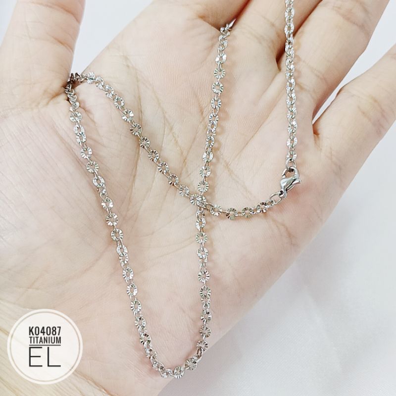 Kalung Rantai Titanium 60cm gold K04087