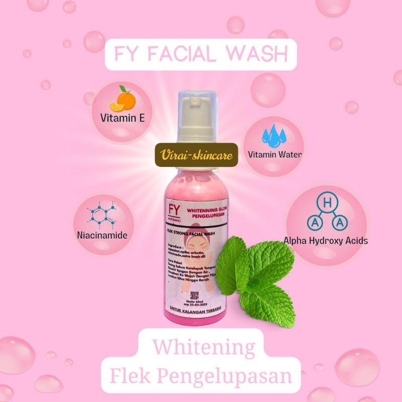 FY FACIAL WASH GLOW WHITENNING PENGELUPASAN