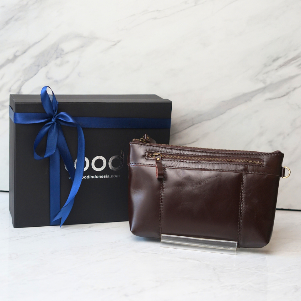 TAS SELEMPANG WANITA KULIT ASLI ORIGINAL 100% FREESIA  SLING BAG - GRATIS UKIR NAMA