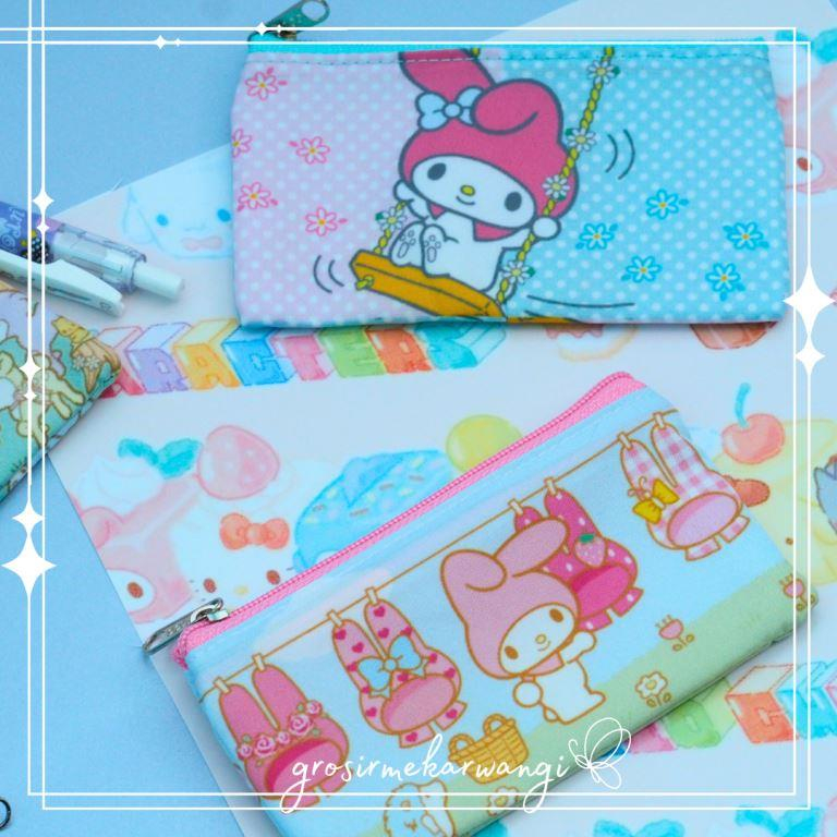 Dompet Koin Lucu Karakter Sanrio Edition Tahan Air Tempat Kartu Wanita Bukan Import