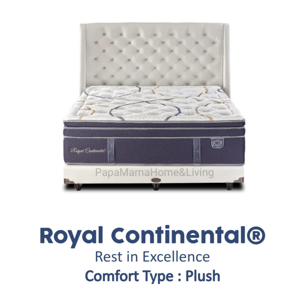 Springbed Elite Royal Continental Pocket Latex Fullset Random 180x200 Tebal 40cm - Medan
