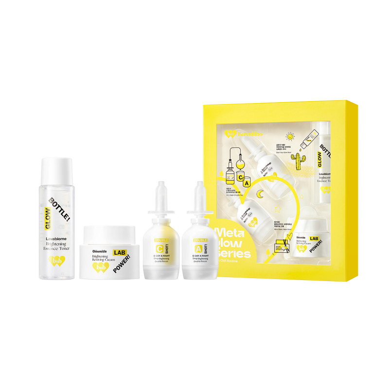 BNB barenbliss Glow Guide! Brightening Skincare Travel Kit! Meta Glow Korean Skincare Set Travel Kit「28 Days Brightening」