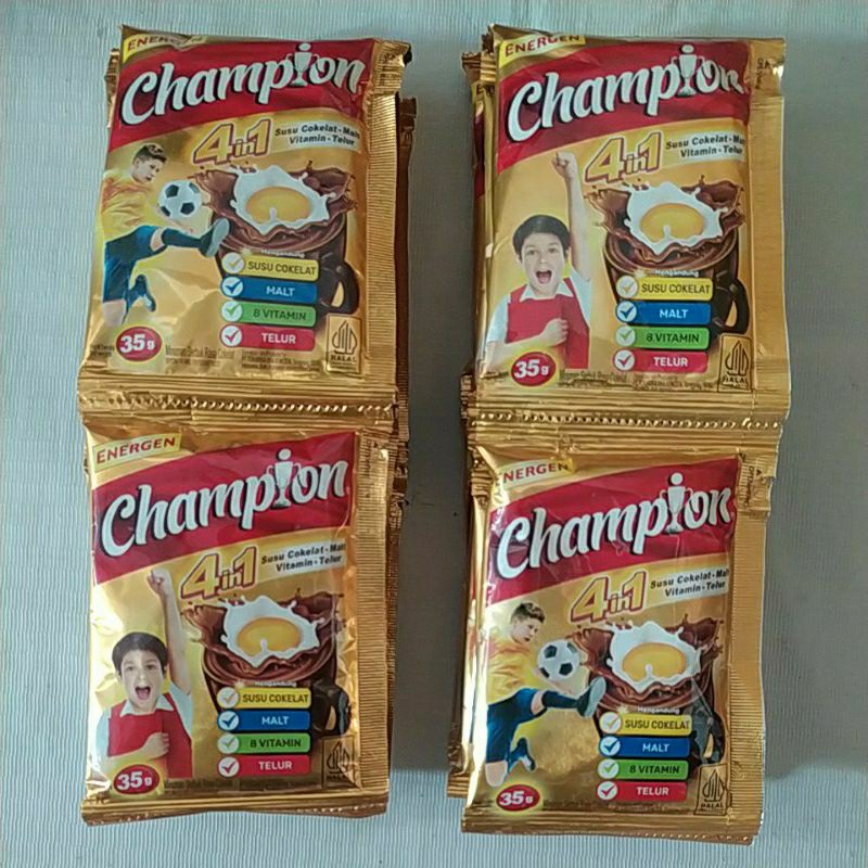 

Energen Champion 35g, isi 10sachet rasa coklat