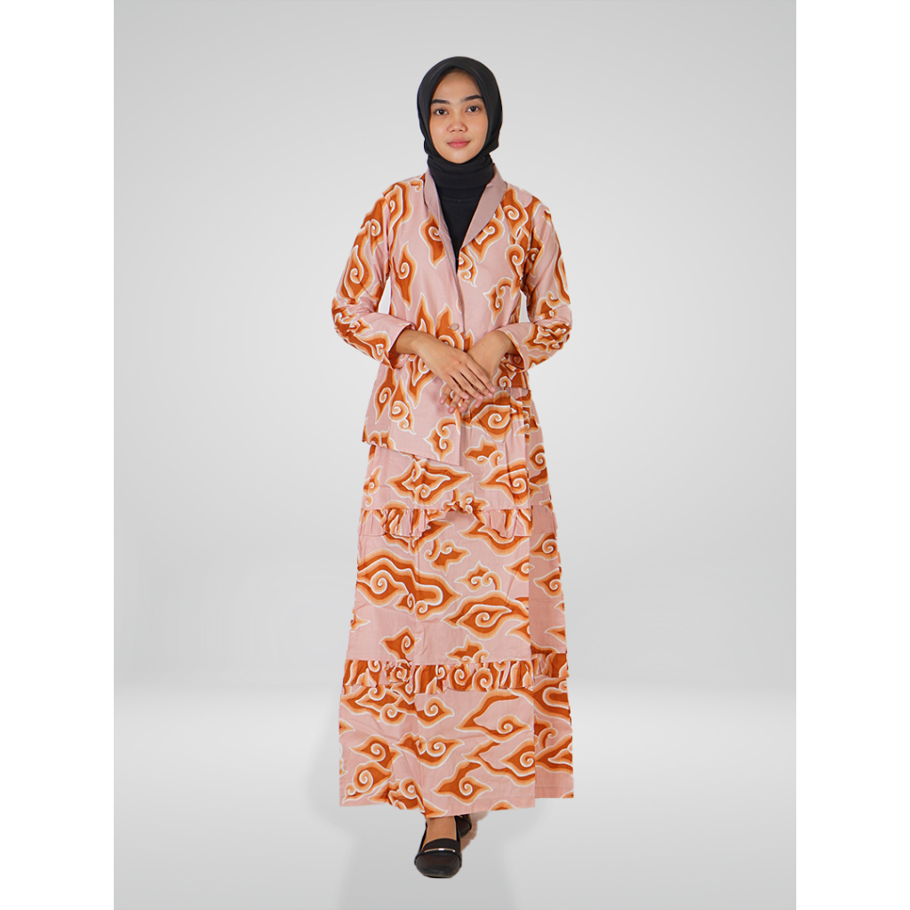 BATIK TRUSMI Setelan Batik Atasan Blouse Najwa dan Rok Pagoda