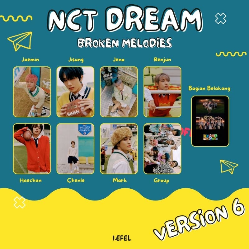 PHOTOCARD NCT DREAM PC NCT DREAM BROKEN MELODIES PREMIUM -I.EFEL-