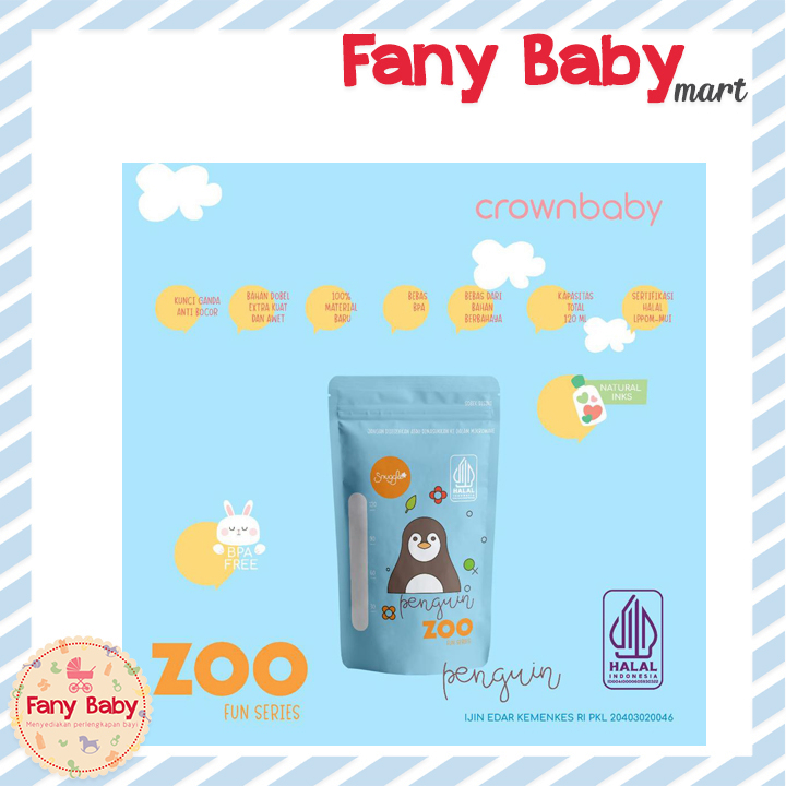 CROWN SNUGGLE TEMPERATURE SENSOR BREASTMILK STORAGE BAG / CR6138