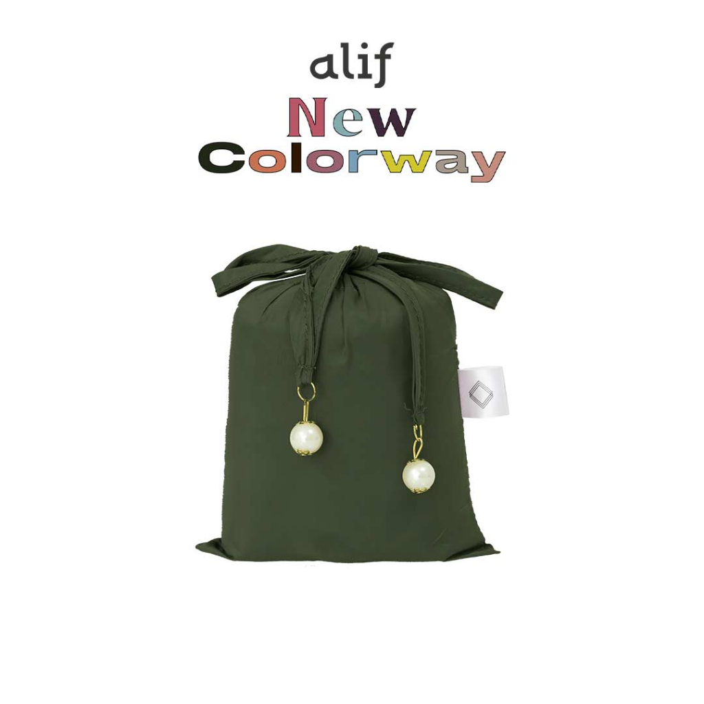 ALIF MUKENA MINI PARASUT PREMIUM KOREA TRAVEL - ALBERT GREEN ( MKN-051 )