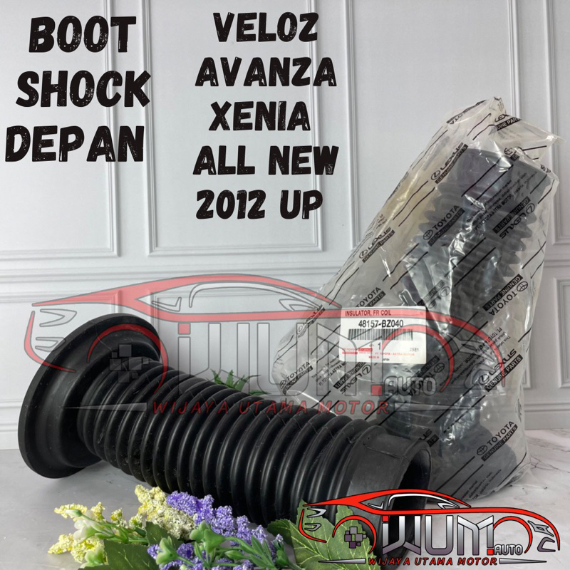 BOOT KARET DEBU SHOCK DEPAN ALL NEW AVANZA VELOZ XENIA