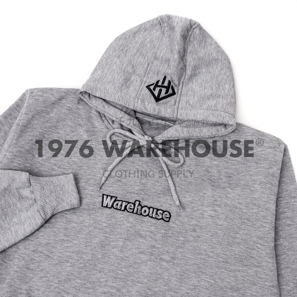 Warehouse Hoodie Jumper Unisex Tebal Gramasi 280 Premium Full Bordir Timbul 3D M - XXL