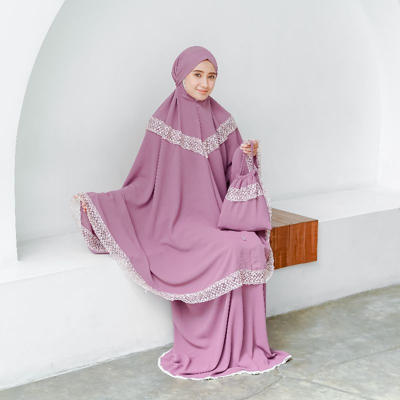 Mukena Crinkle INARA Airflow Dewasa 3in1 Jumbo Premium Mewah