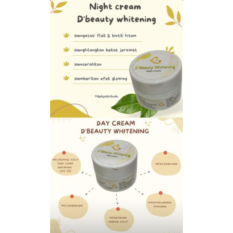 Skincare D'beauty whitening