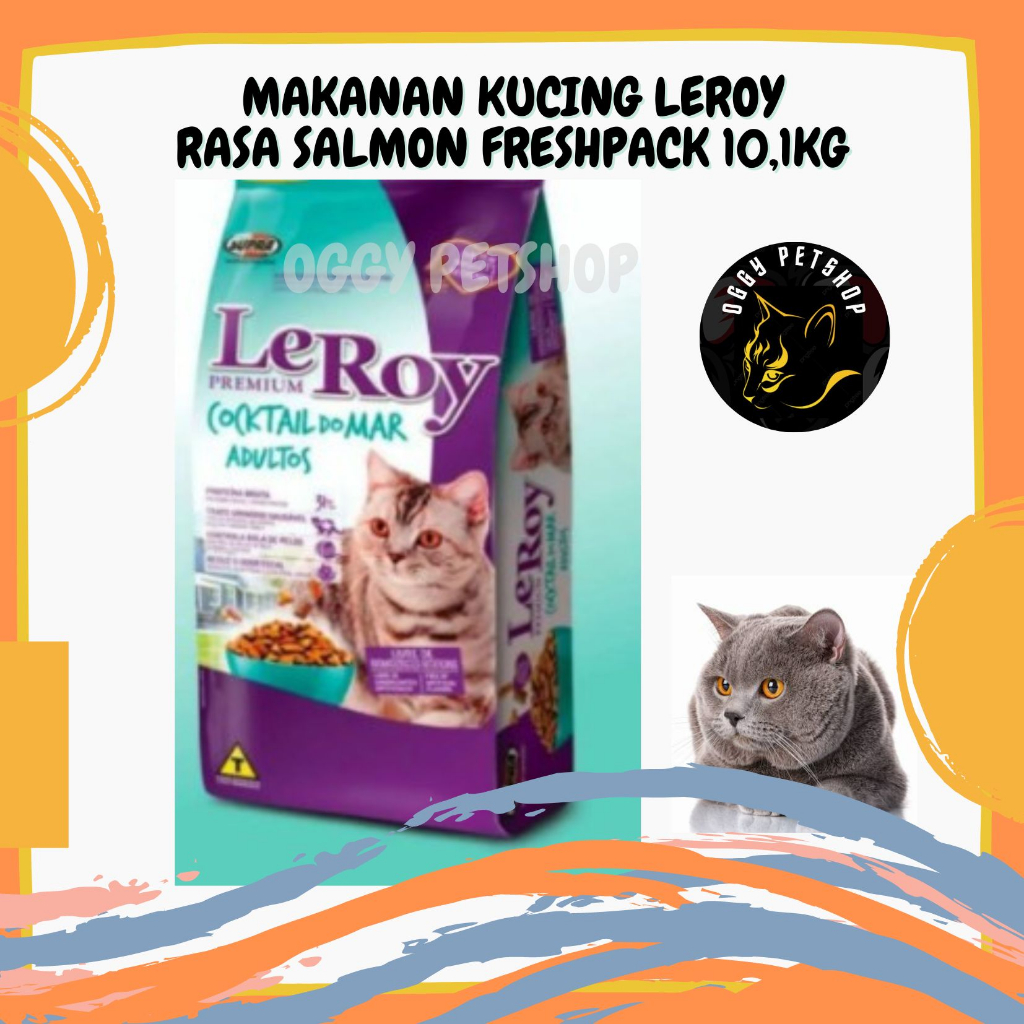 [GRAB GOJEK] Makanan Kucing LEROY Kemasan Freshpack 10.1 kg