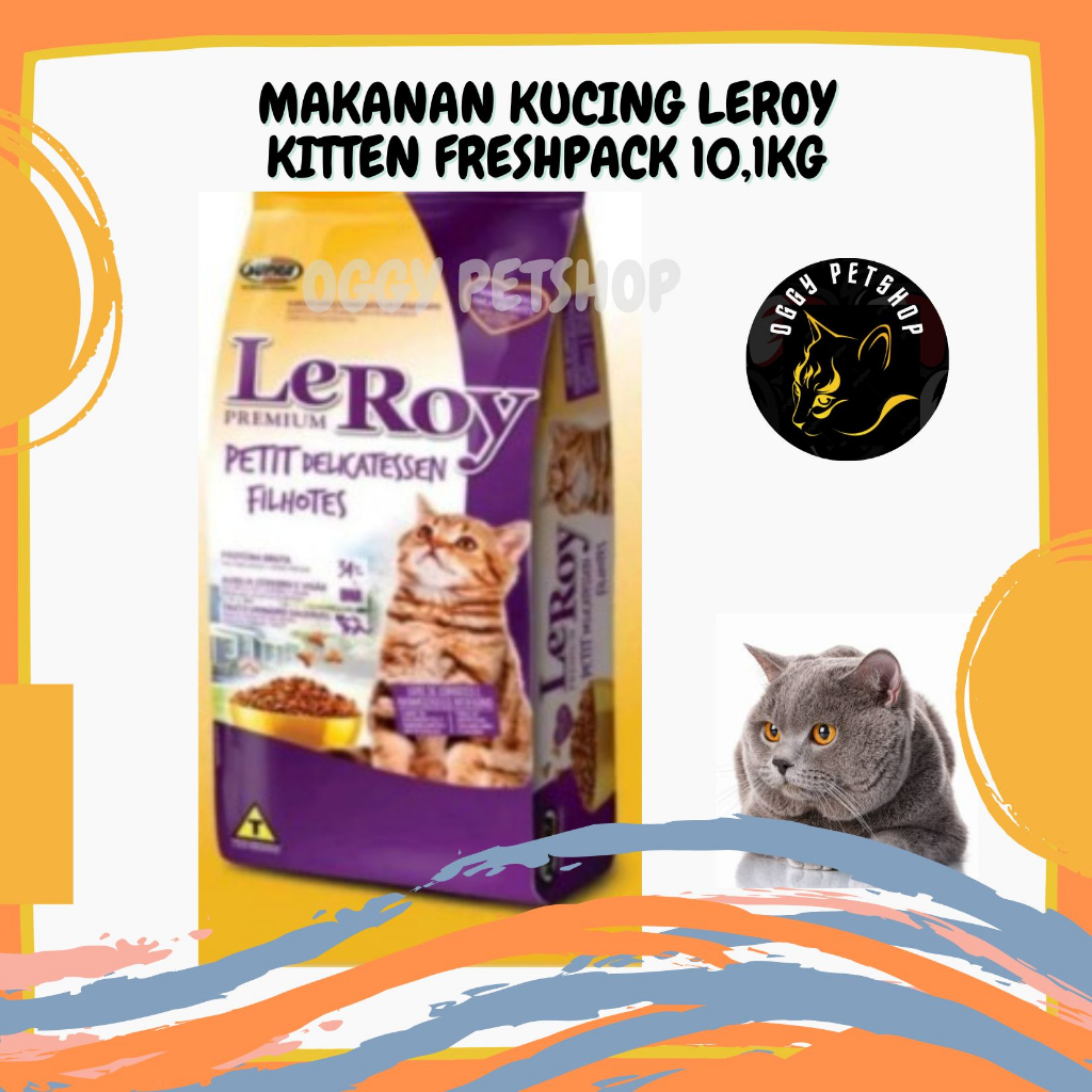 [GRAB GOJEK] Makanan Kucing LEROY Kemasan Freshpack 10.1 kg