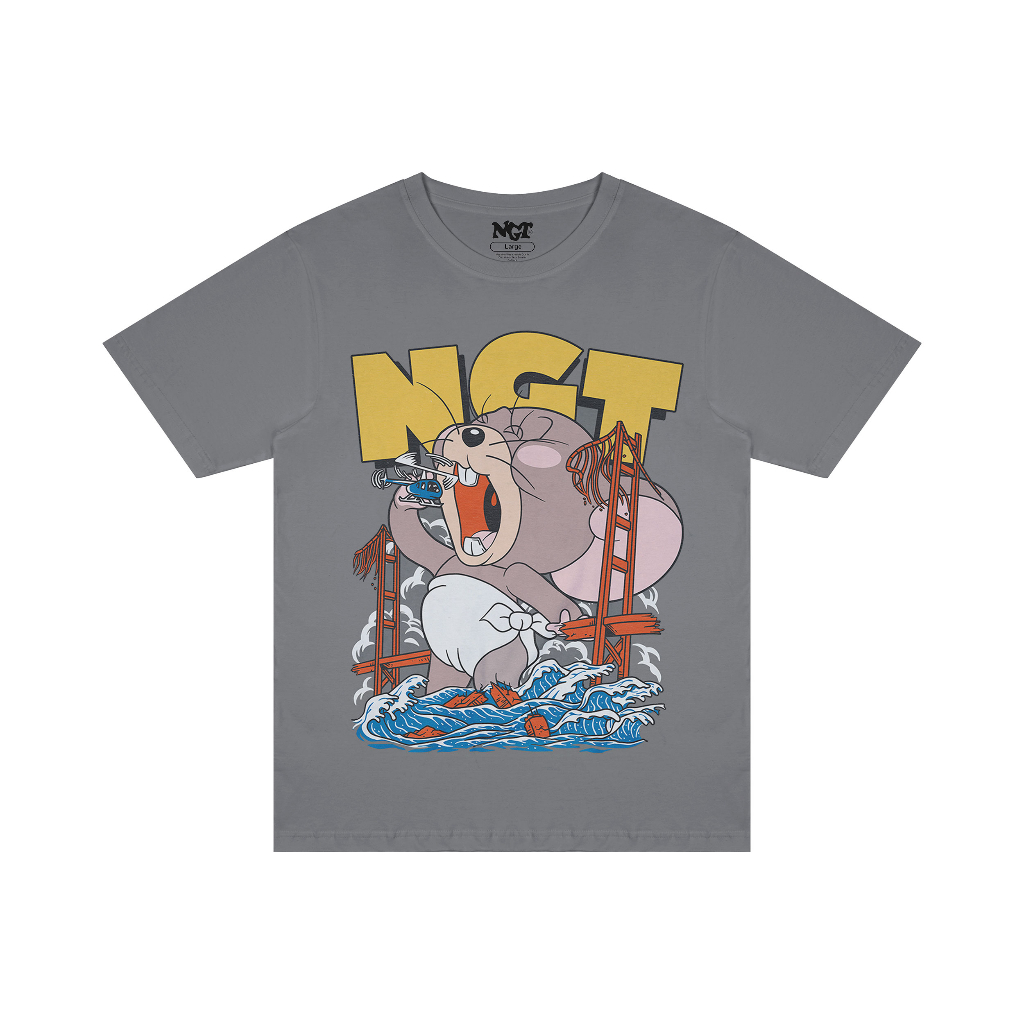Naughty Badclub Tshirt Big Baby - Grey