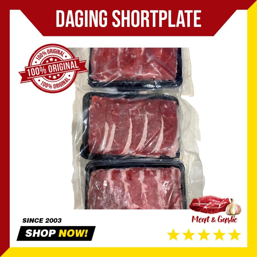 

Shortplate Australia Daging ala Yoshinoya Lemak Sedikit Grade A Halal