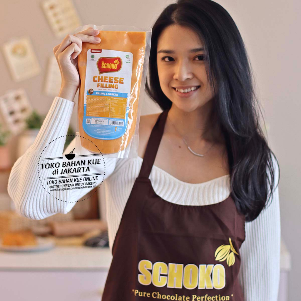 

Schoko CHEESE Filling 1kg Selai Oles Coklat Saus Rasa KEJU Manis Sauce