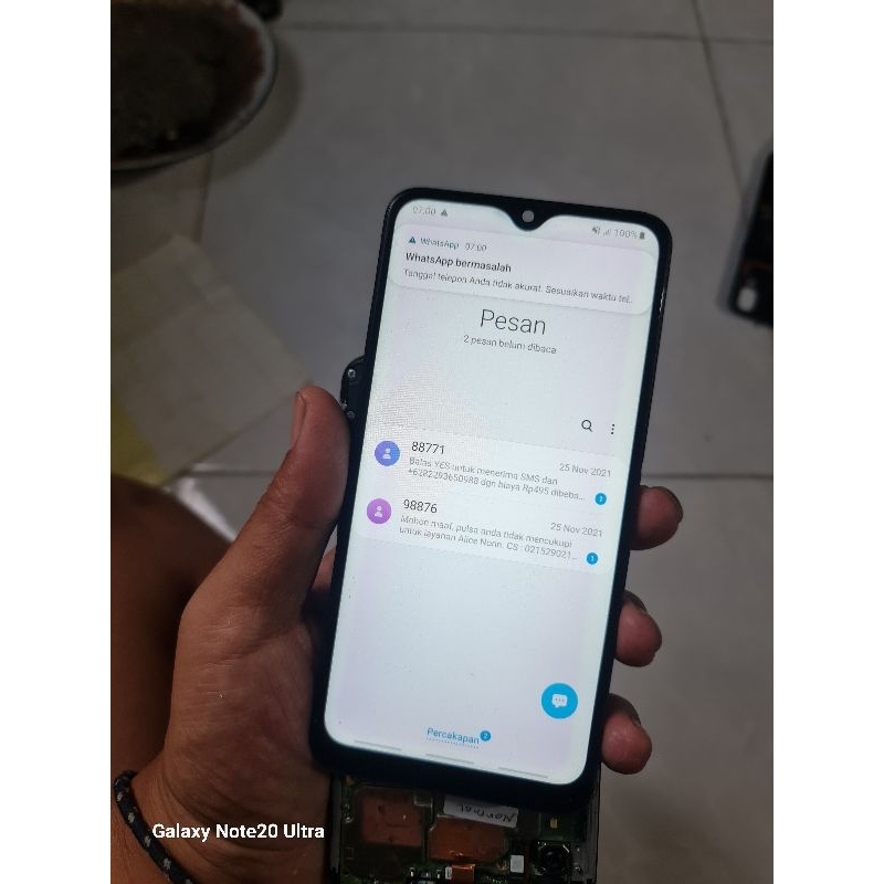 LCD TS SAMSUNG A10S ORI COPOTAN