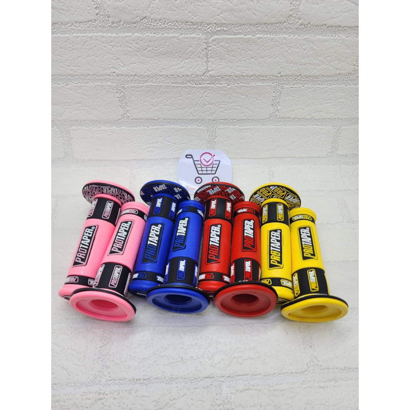 Handgrip Protaper Karet Empuk Warna Full Biru Merah Kuning  Hijau Universal Honda Yamaha Suzuki