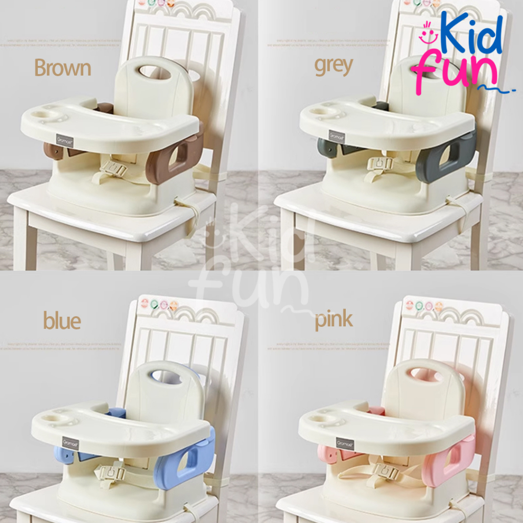 KidFun - Kursi Makan Bayi Portable Booster High Chair Booster Seat Kursi Makan MPASI Anak Bayi KURSI MEJA MAKAN untuk belajar duduk makan MULTIFUNGSI FUN CHAIR Infant Seat Kursi Sofa Tempat Belajar Duduk Bayi Model Polos