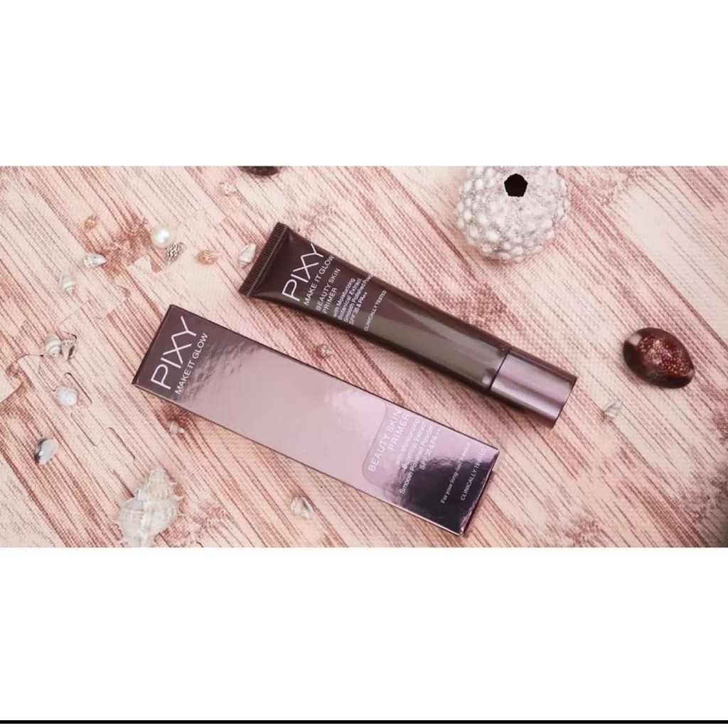 Pixy Make It Glow Beauty Skin Primer 25ml | KEMASAN COKLAT / Primer / Base Makeup / 101 Beige