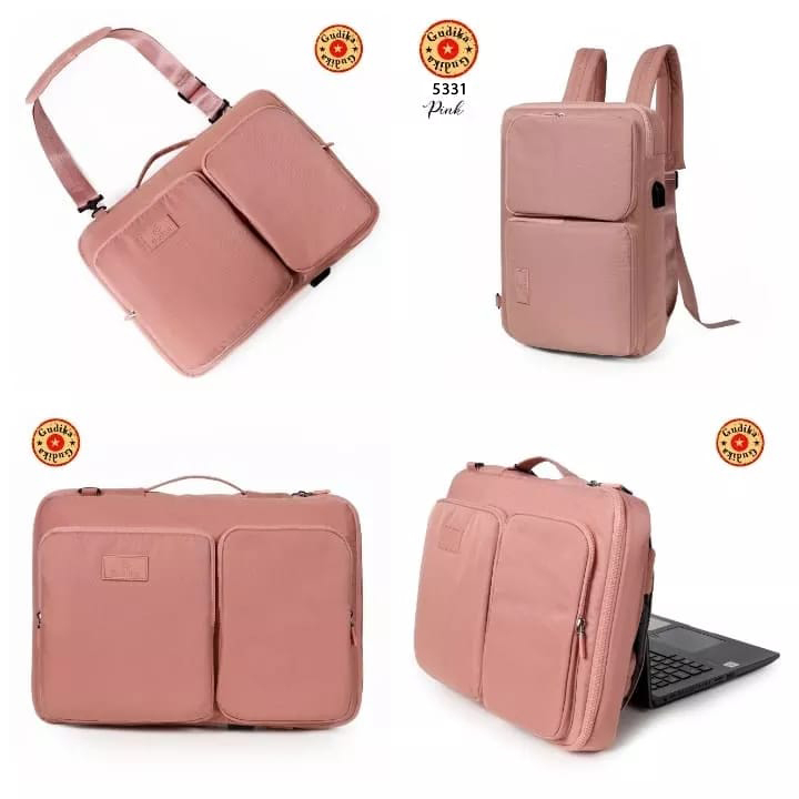 Tas GUDIKA Kimberly 5331 Tas Ransel Usb Laptop Wanita Backpack Leptop Wanita Remaja Tas Anti Air Slave Laptop Termurah Original Import Korea Kekinian