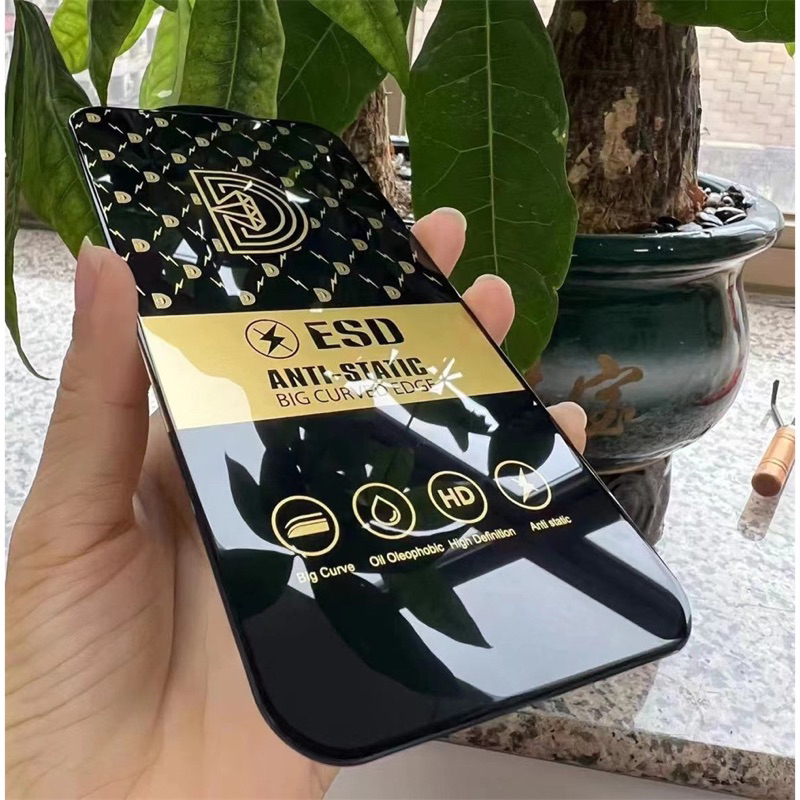 Tempered Glass ESD Anti Static Vivo Y01 Y02 Y11A Y12 Y15 Y17 Y30 Y50 Y20 Y20i Y21 Y21S S1 S1 Pro V5 V5S V7 Plus V9 V11 V11 Pro V15 V20 V20 Se V21 5g V23