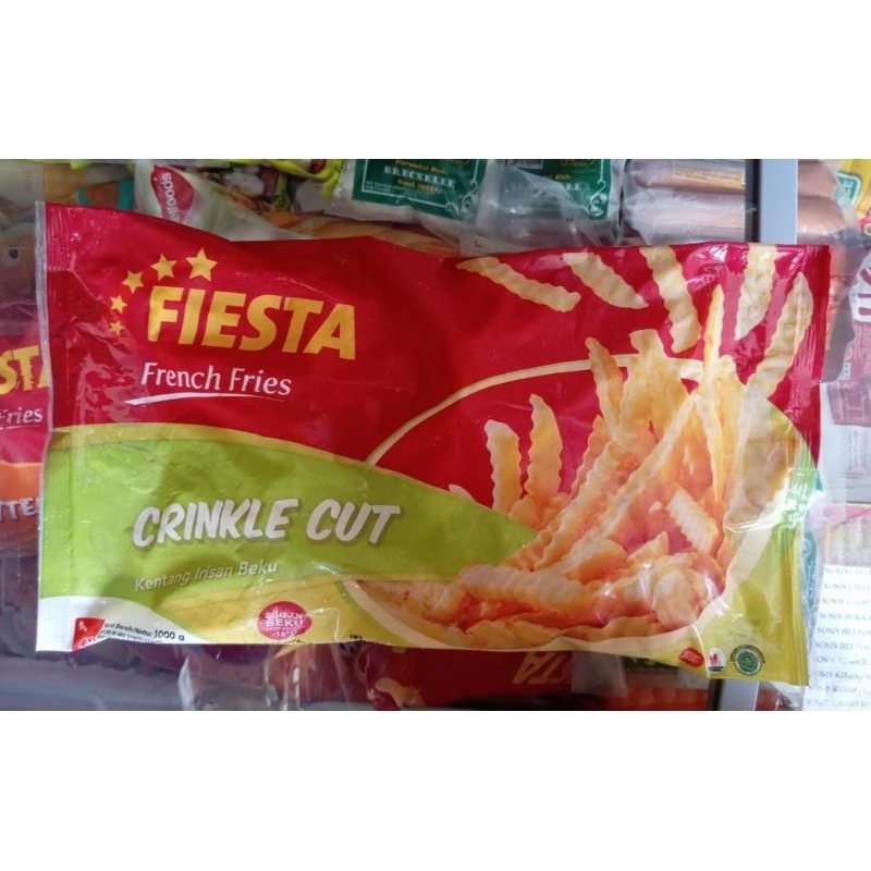 

Fiesta Kentang Crinckle Cut 1kg/1000gr