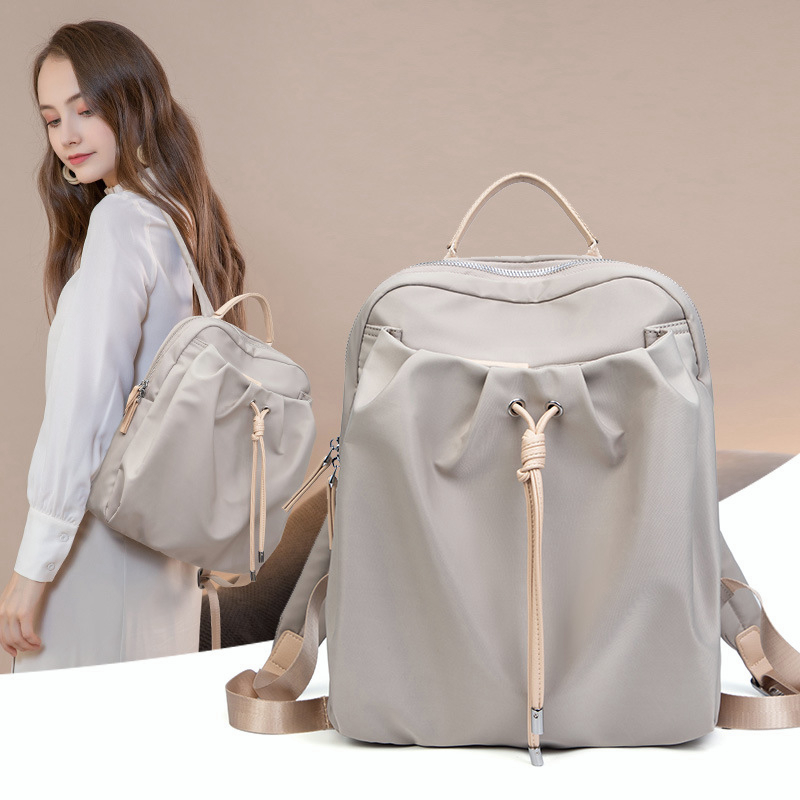 Korean Simple Backpack Oxford Schoolbag 13,14Inch Laptop Bag Casual Waterproof Backpack For Women