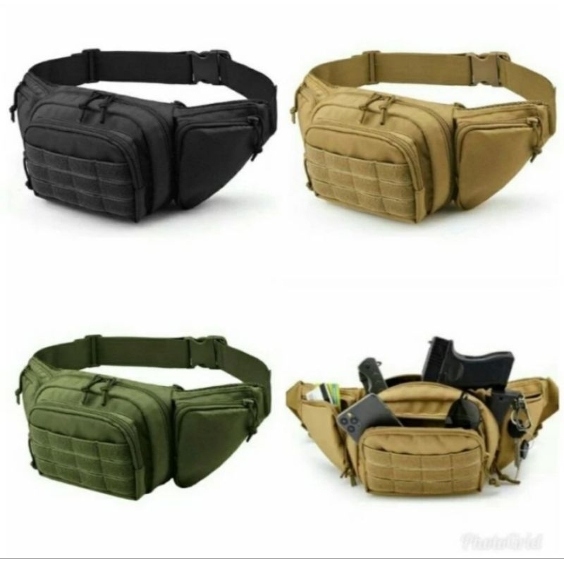 tas selempang pistol wast bag senjata pistol murah terkini