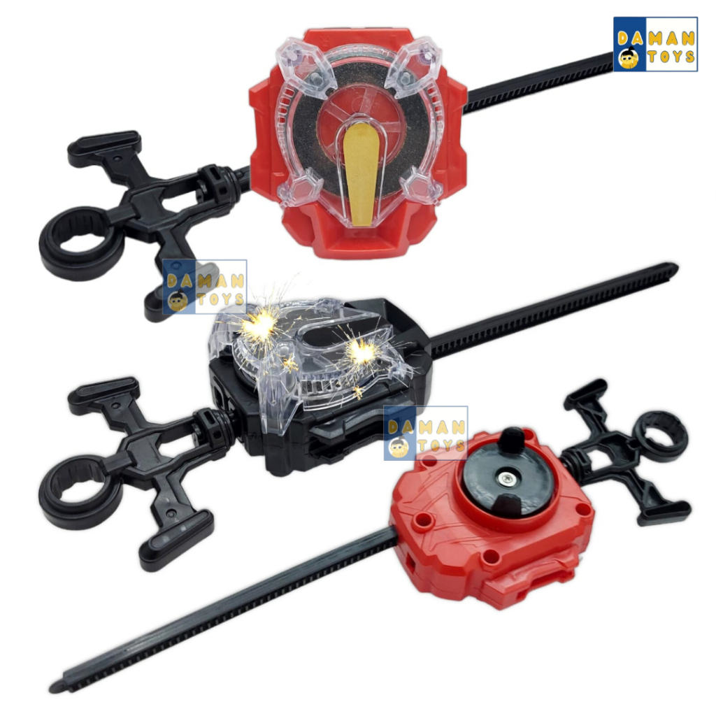 Launcher Beyblade Burst Sparking LR Gyrpscope Tarikan Beblet Bayblade Ripcord Launcher