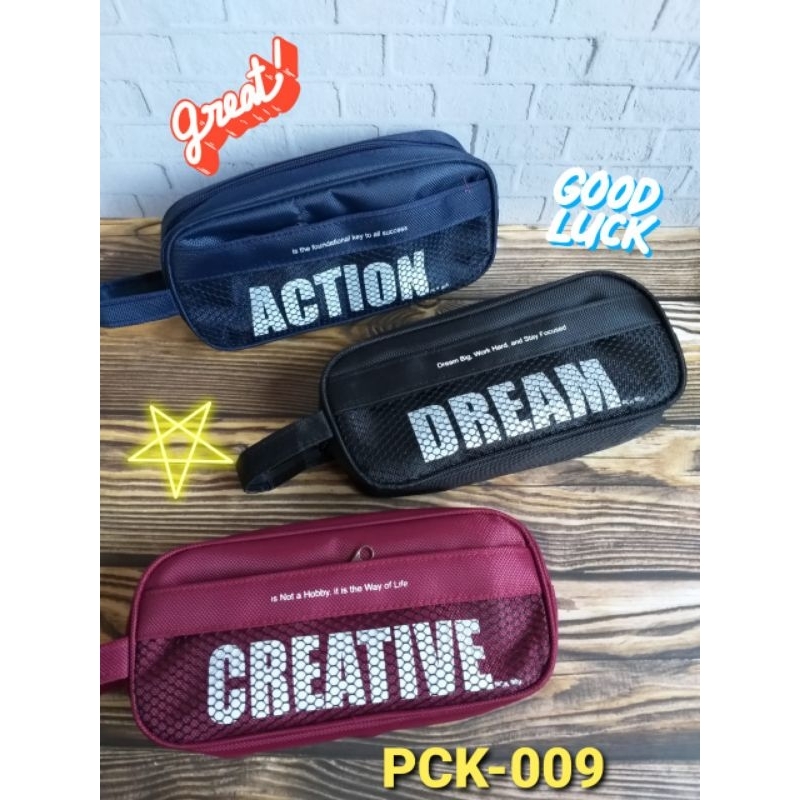 

Dompet Pensil/ Tempat Pensil Resleting Kain/ Kulit BTS-21/ Fancy/ Polos