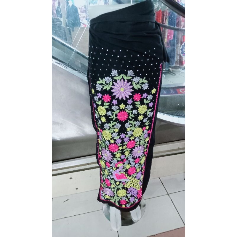 ROK LILIT MUTE BORDIR TEMPEL BUNGA MERAK