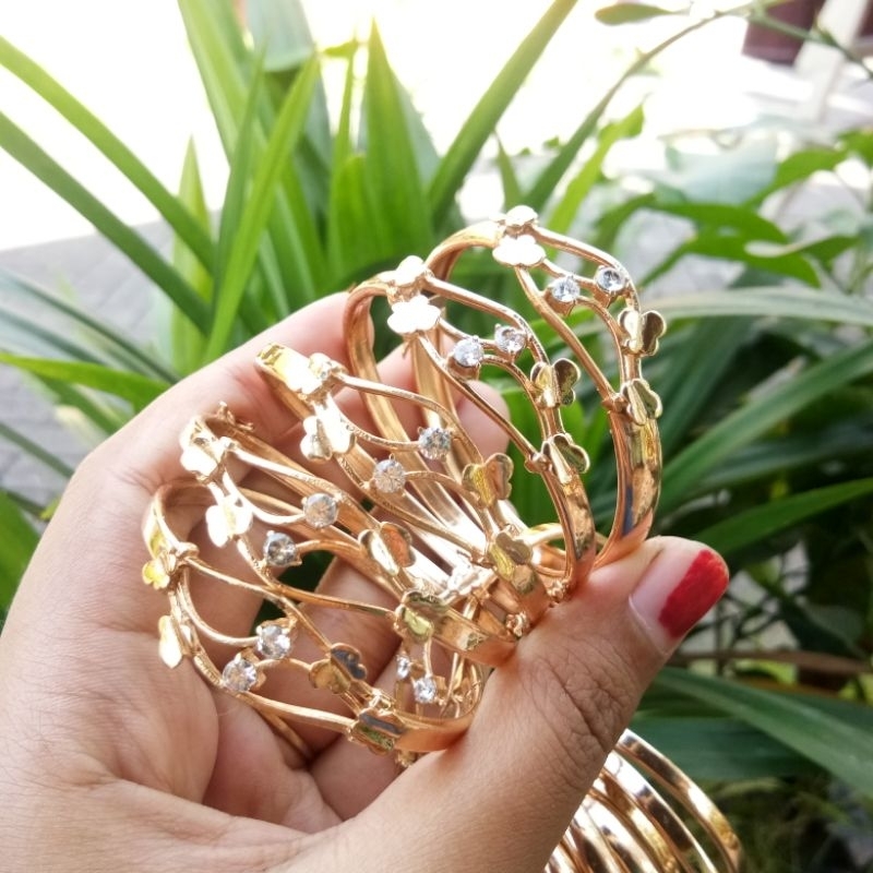 Gelang Swasa 3D terbaru!!! Dengan aksen timbul kupu-kupu