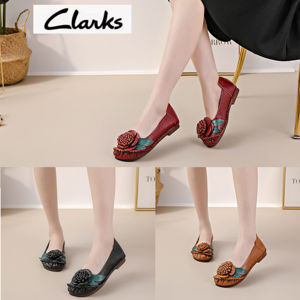 Clarks new pita Sepatu woman clarks flat wanita kulit asli Sepatu Wanita melati