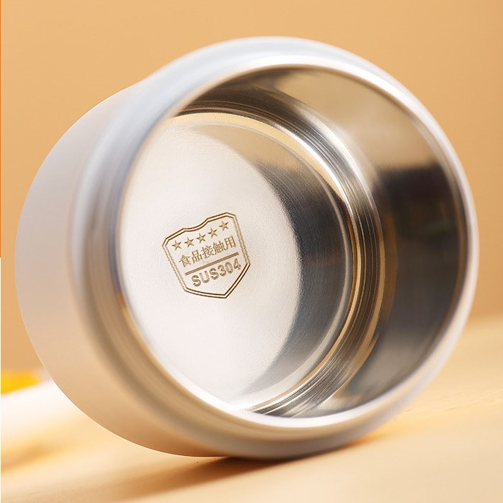 LOVE KITCHEN LIFE Kotak Makan Insulasi Anti Bocor Food Grade with Bag Double Layer - SUS304 - White