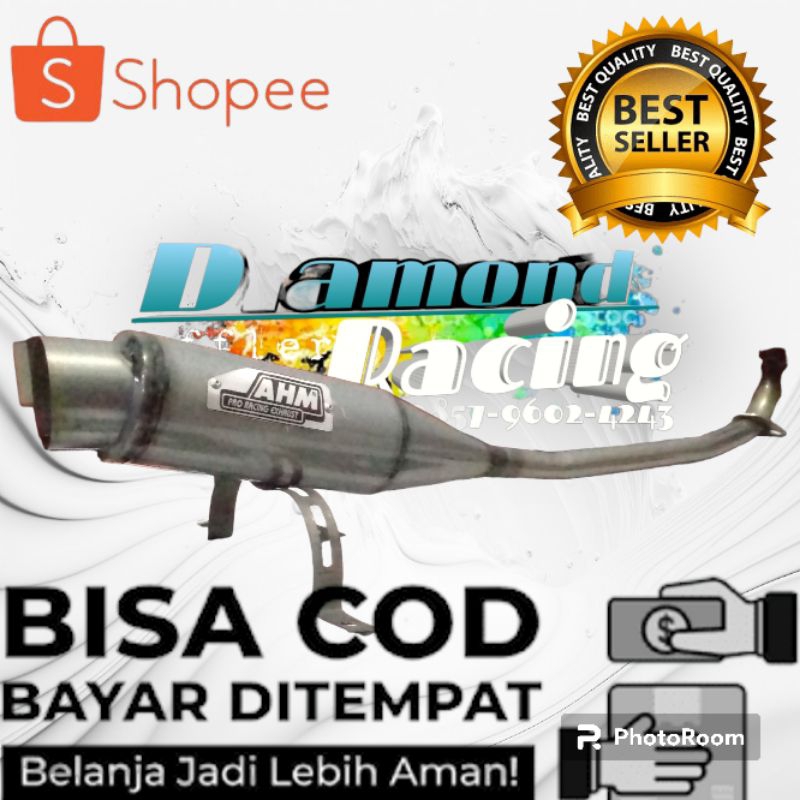TERBARU knalpot ahm racing supra vega revo astrea grend karisma jupiter star crypton prima shogun