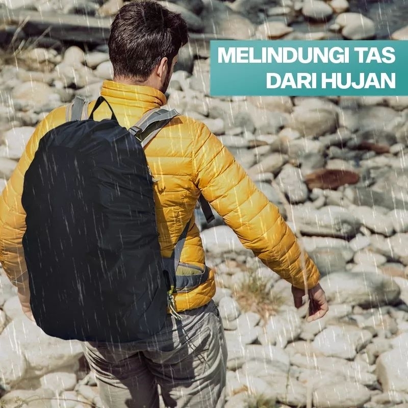 Cover tas waterproof / cover bag anti air / mantel tas / pelindung tas / jas hujan tas / coper