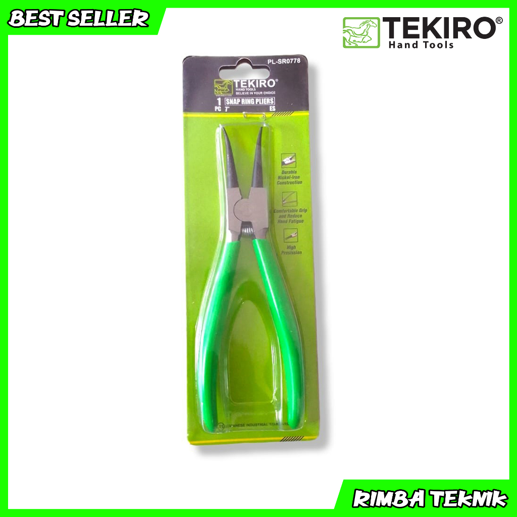 TEKIRO SNAP RING PLIERS ES 7 INCH - TANG SNAP RING TEKIRO ES 7 INCI - LURUS BUKA