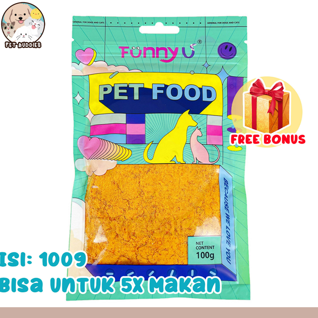 Chicken Floss Snack Kucing/Anjing Penambah Nafsu Makan