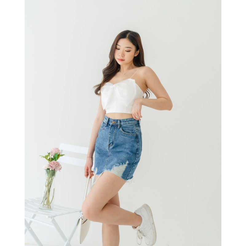 [ Keyclothingline ] Thea Denim Skirt / Mini Skirt Jeans