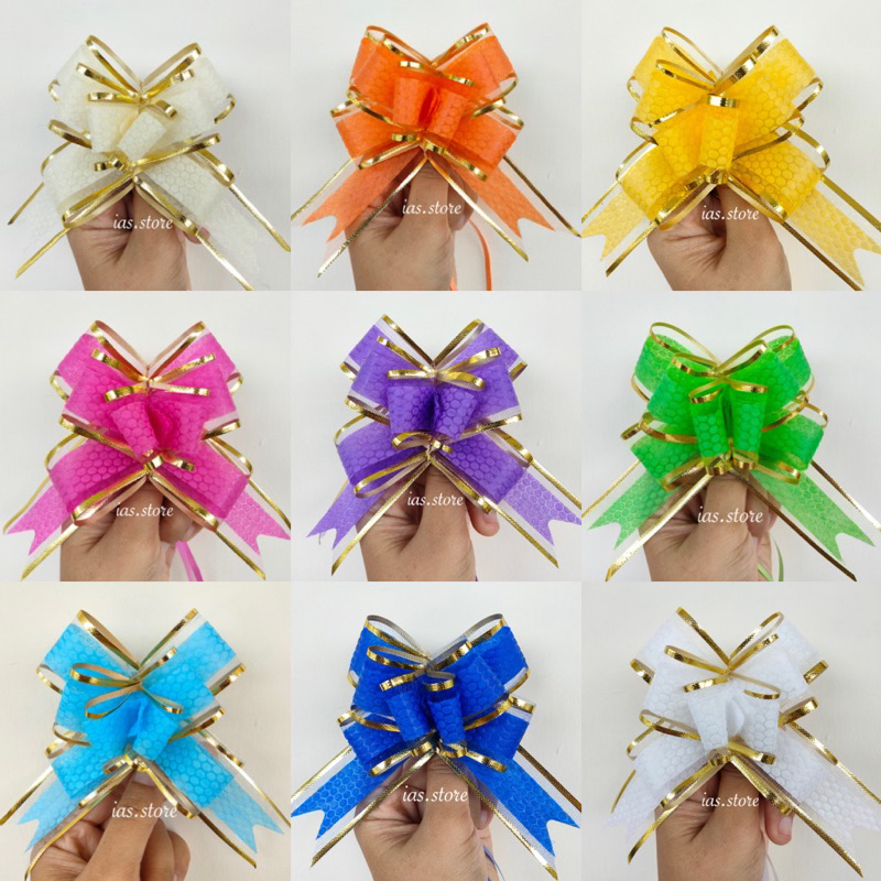 

[1 Biji] PREMIUM Pita Tarik Motif Timbul Lebar 32mm | Pita Tarik