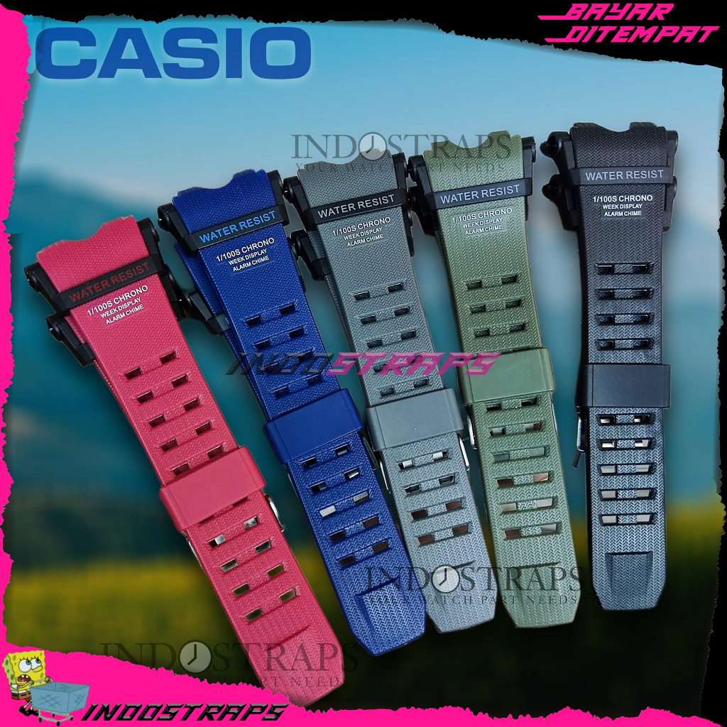 STRAP TALI JAM TANGAN GG-B100 GGB100 RUBBER
