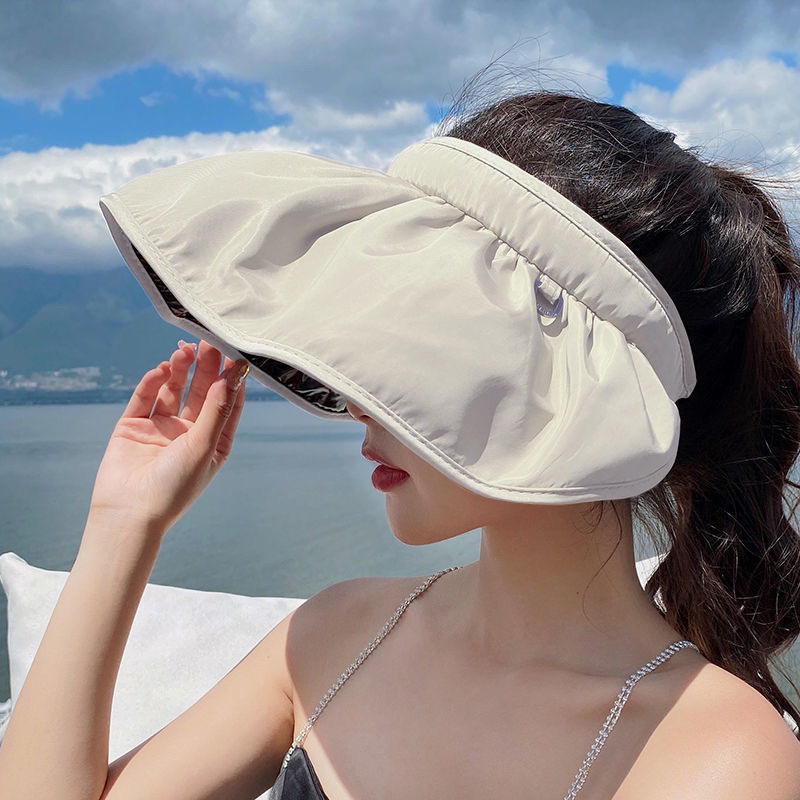 Walva - T002 Sports Visor Cap Wanita Topi Pantai Pelindung Anti UV