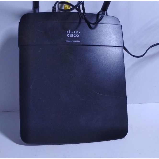 AP Cisco / Linksys WAP 300N + Adaptor, cocok buat rt rw net voucheran