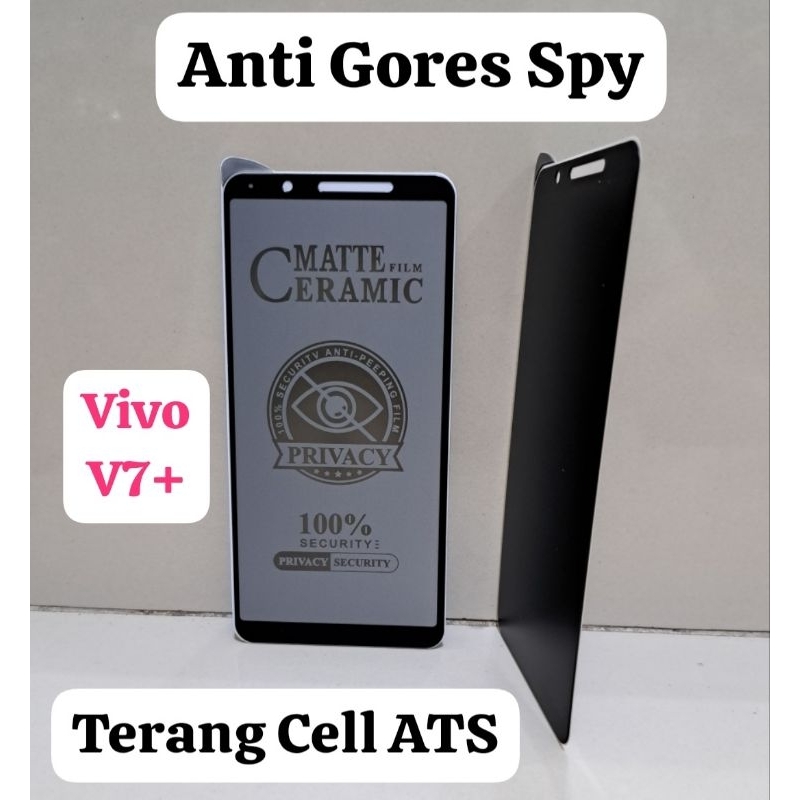 Anti Gores Spy Matte Film Ceramic 100% Security Anti-Peeping Film Privacy 100% Security Privacy Security Vivo Vivo V7 Plus Vivo V7+