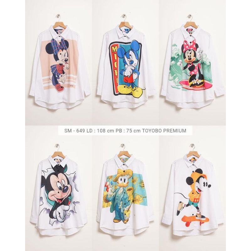 Kemeja katun toyobo printed