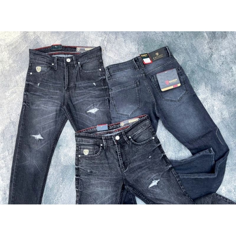 COD CELANA JEANS PANJANG PRIA MOTIF SOBEK ROBEK RIPPED TERBARU DAN TERLARIS